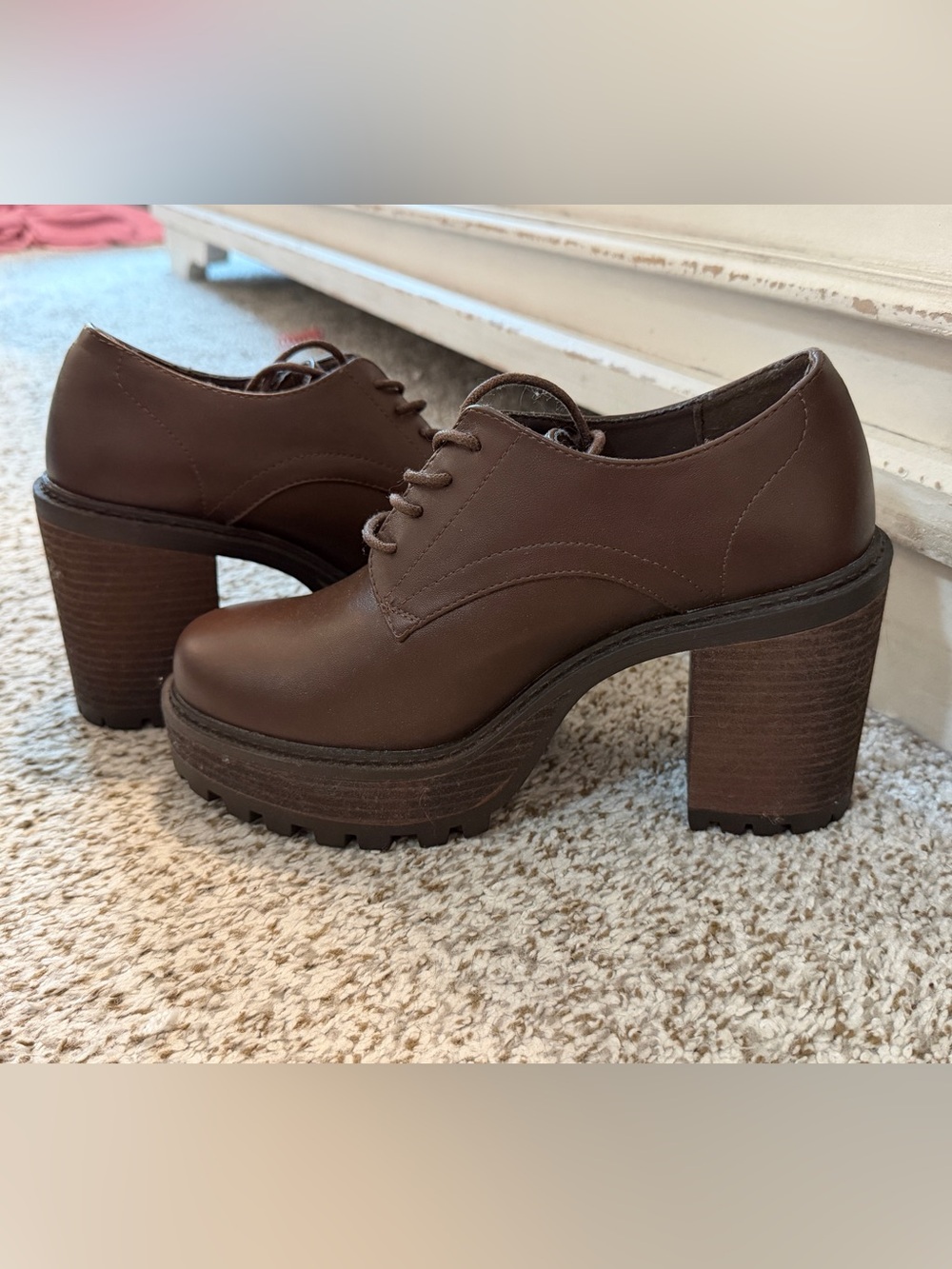Womens Torrid Oxford Platforms - Brown
